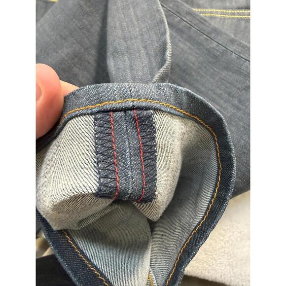 (VERY RARE!!) Levi's 504 Straight Red Label Selvedge Zipper Pocket Jeans 31x28 - Picture 7 of 9